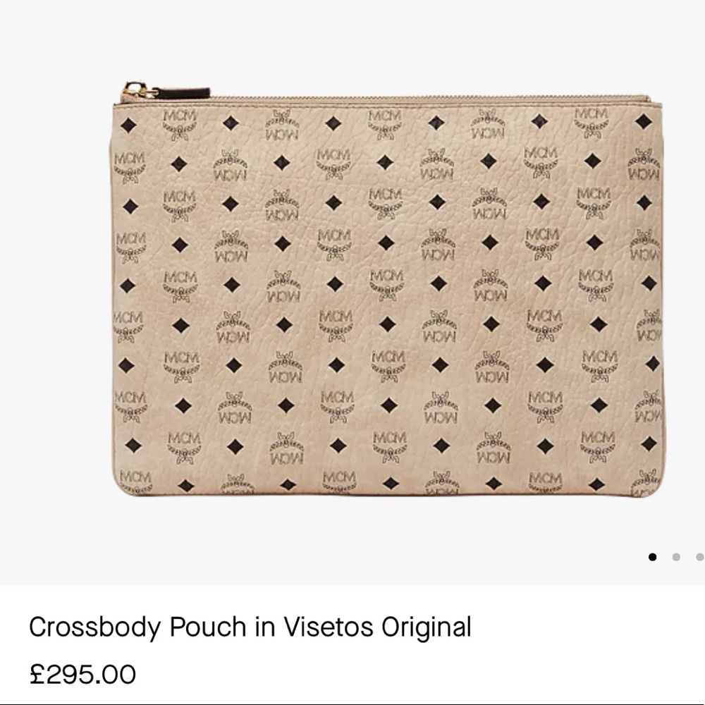 NWT** MCM Visetos Crossbody Clutch